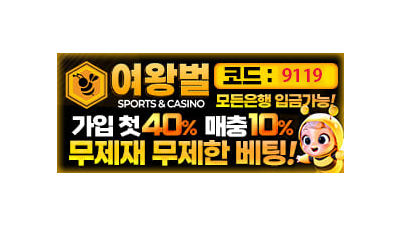 모든 게임 무한 콤프지급 제재없는 토토사이트 여왕벌
